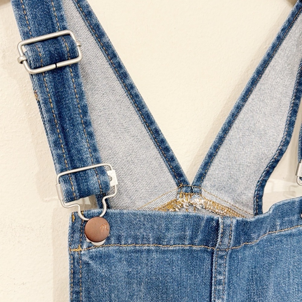 MADEWELL Denim Overalls Jumpsuit Skinny Jansing Wash Size XS Like New! - Picture 8 of 11